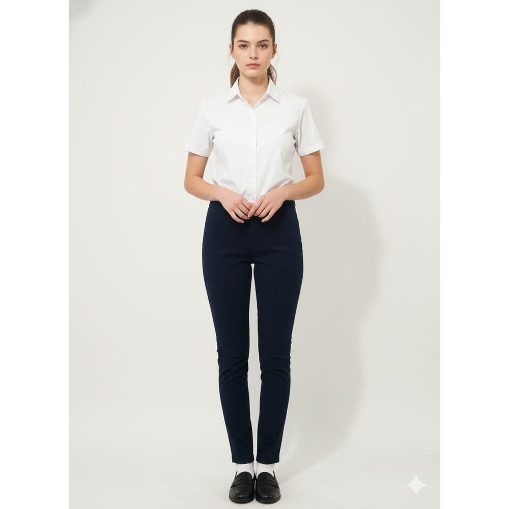 CHILDREN'S PLACE Girls Pants Slim Stretch Uniform Navy Blue Size 14